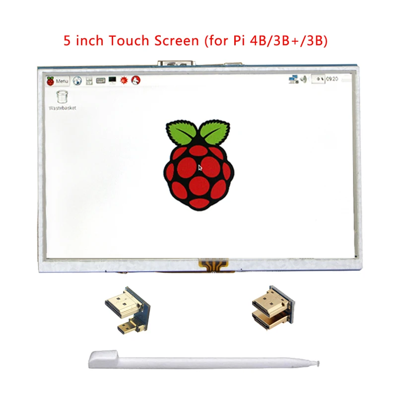 Raspberry Pi 4 сенсорный Экран 5 дюймов TFT ЖК-дисплей монитор 800*480 Дисплей + экран Панель