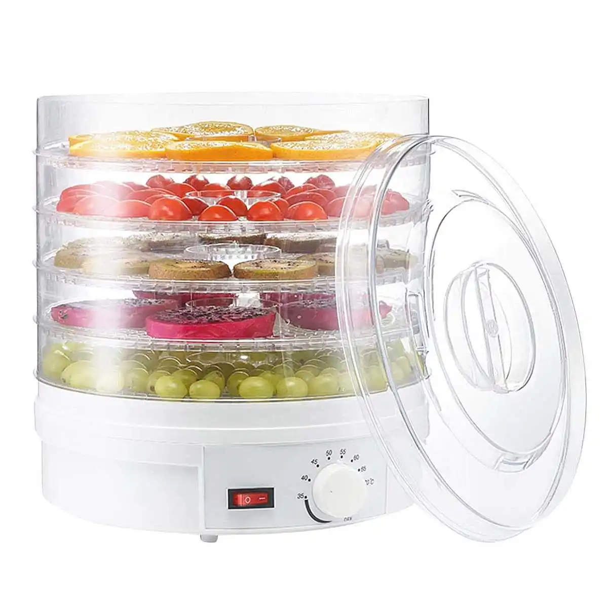 

Food Dehydrator Fruit Vegetable Herb Meat Drying Machine Snacks Food Dryer with 5 Layers AU/US Plug 110V/220V