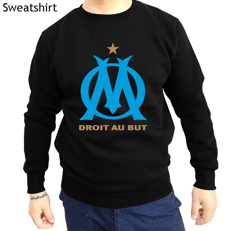 Мужские толстовки с логотипом Олимпика Марселя модная забавная Толстовка