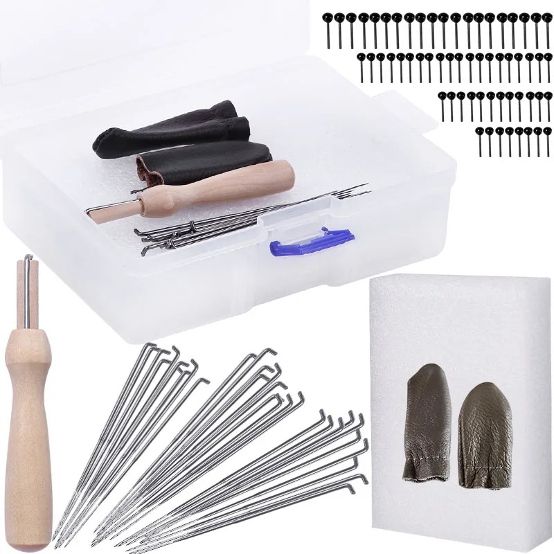 

LMDZ 30 Pcs Mixed Felting Needles Needle Felting Wool Felting Supplies with Needle Felting Wool Felt Bottle Wool Accessories