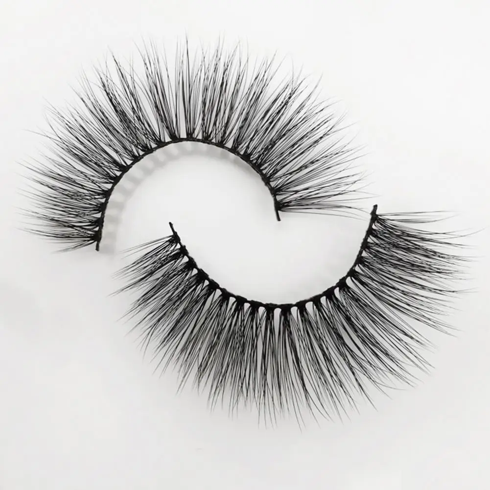 

7 Pairs Artificial Eyelash Separated Pack Three Dimensional Multiple Designs Faux Mink Hair Eye Lash for Dating