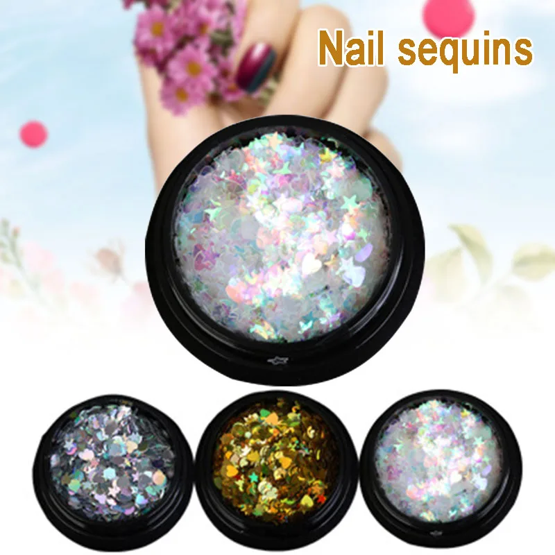 Оптовая продажа блестки для ногтей ультра тонкие разноцветные в форме Луны