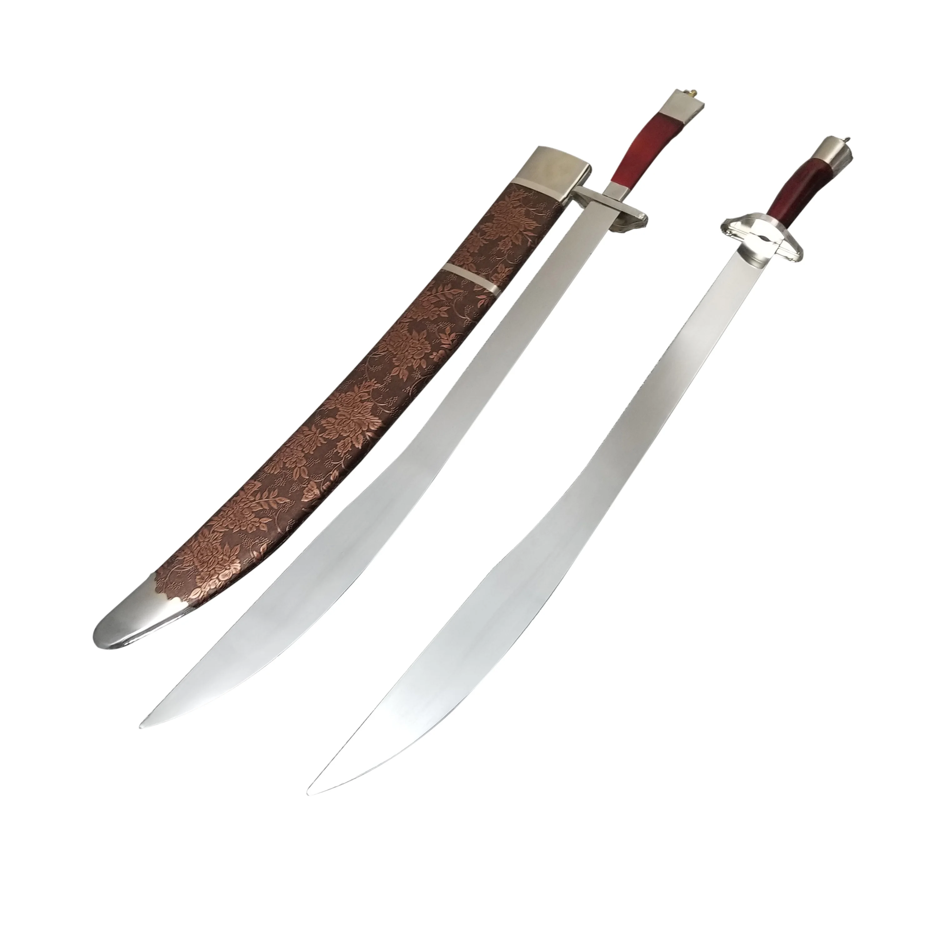 Железо работающий Гибкий двойной шпатель Тай Чи тренировочный таолу дао Лебедь |