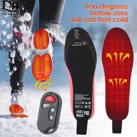 usb heated shoe insoles remote control 4 2v 2100ma heating insoles rechargeable electric heated insoles warm sock pad mat