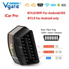 Vgate icar pro obd car scanner for Android/IOS wifi OBD elm327 Bluetooth-Compatible 4.0 obd 2 diagnostic tools Auto Scanner Tool