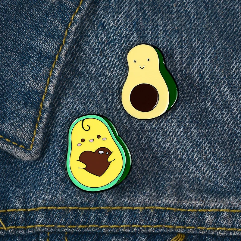 

Alloy Avocado Cartoon Cute Cowboy Shirt Brooch Enamel Pins Metal Broches for Men Women Badge Pines Metalicos Brosche Accessories