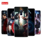 Мягкий чехол для телефона с супергероями Marvel Мстители Капитан Америка для Samsung Galaxy A9 A8 A7 A6 A6S A8S A5 A3 Star Plus 2018 2017 2016
