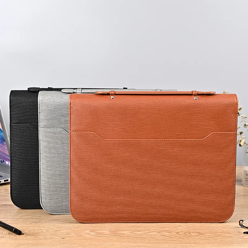 

Business Loose-Leaf Zipper Bag Notebook A4 Multifunctional Creative Note Book With Calculator Organizer Diary Journal Notepad