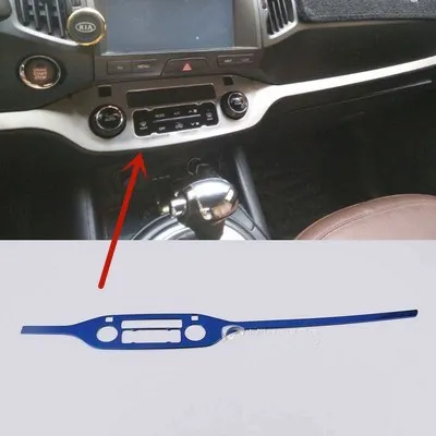 

Для Kia Sportage R 2011-2017 Высококачественная кнопка переключения кондиционера из нержавеющей стали, декоративная рамка, Стайлинг автомобиля