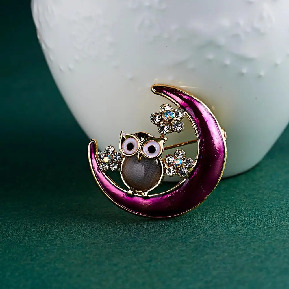 Животные голубь Броши с птицами мило птица мира кран совы брошь для банкета