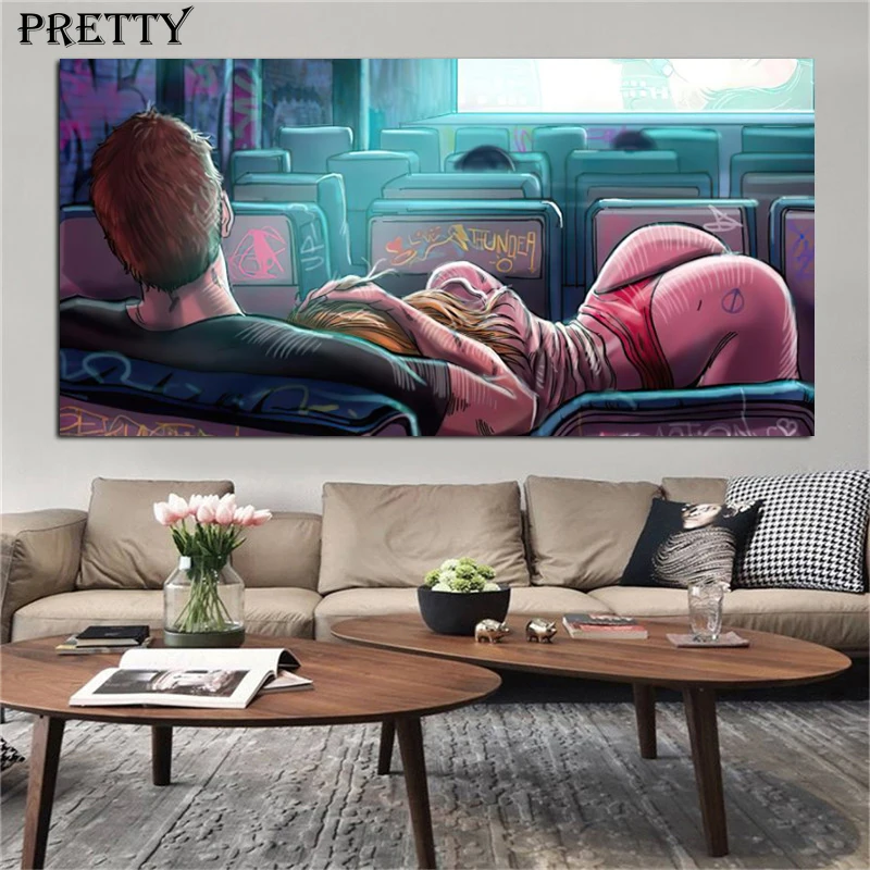 Абстрактная Обнаженная стена искусство сексуальное боди-арт картины