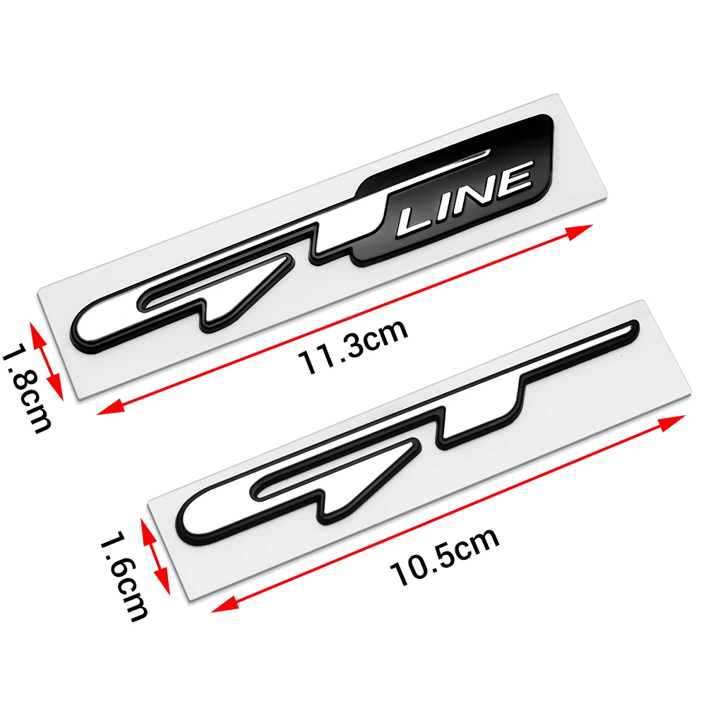 Автомобильный Стайлинг кузова заднего багажника декоративная наклейка 3D ABS GT Line