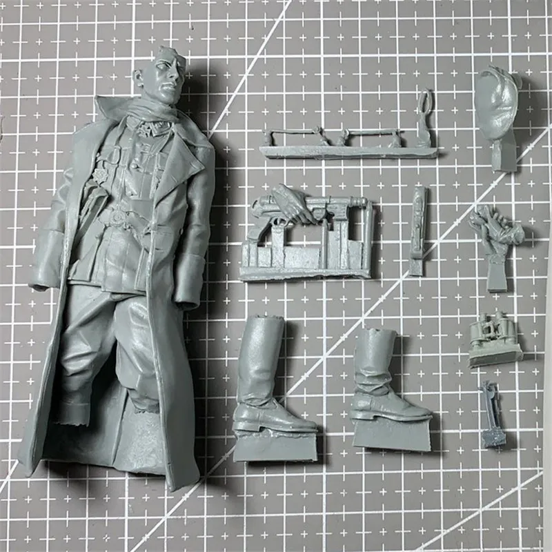 Неокрашенный солдат Западной войны фигурка из смолы масштаб 1/16 набор моделей в