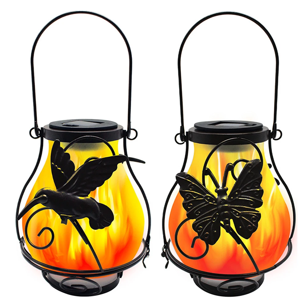 

Waterproof Led Solar Simulation Flicker Flame With Solar Lamp Outdoor Lighting Decorative Solar Light