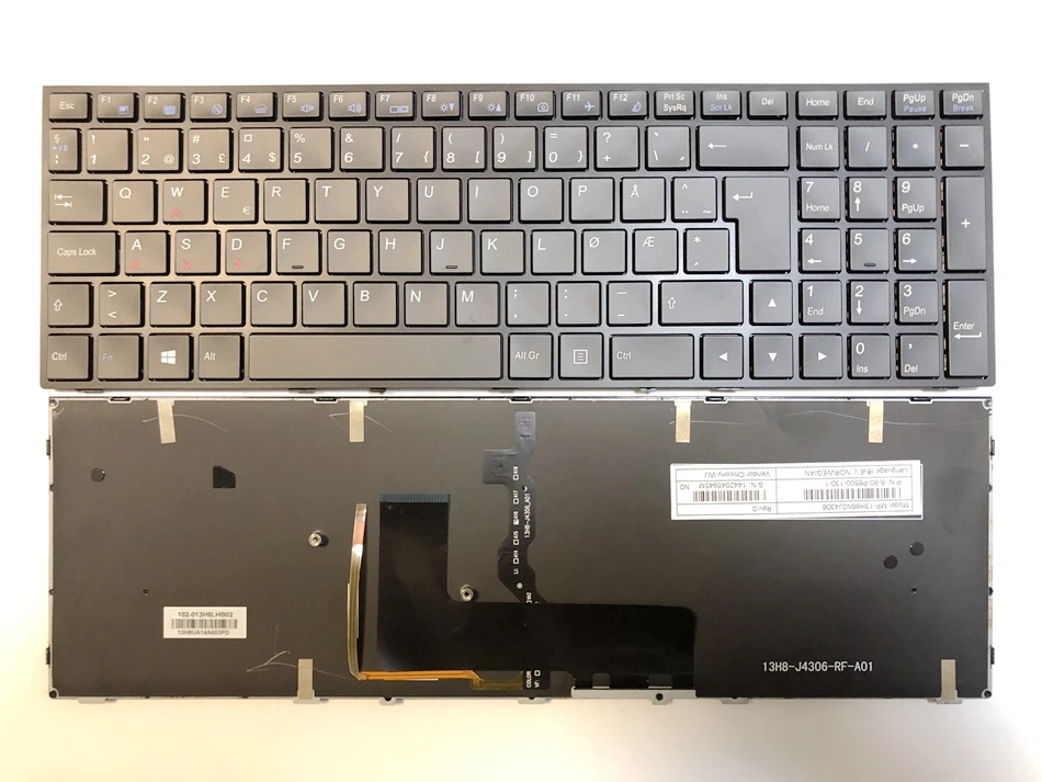 NW норвежская Клавиатура для CLEVO P650 P651 P6500 NP8651 P650SE P655 P671 P655SE P671SG с подсветкой клавиатуры ноутбука NW раскладка клавиатуры