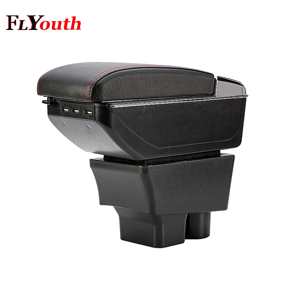 Для Skoda Fabia 2 2009 2014 Автомобильный подлокотник зарядка через USB повысить двойные