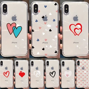 love heart phone case for google pixel 4a 5g 5 5xl 4a 4 4xl 6p 3a xl 3 3xl 2 2xl clear soft tpu back cover free global shipping
