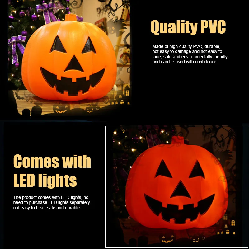 

Halloween Music Pumpkin Lighting Lantern Sound Control Pumpkin Lamp Light Party Home Decor B99