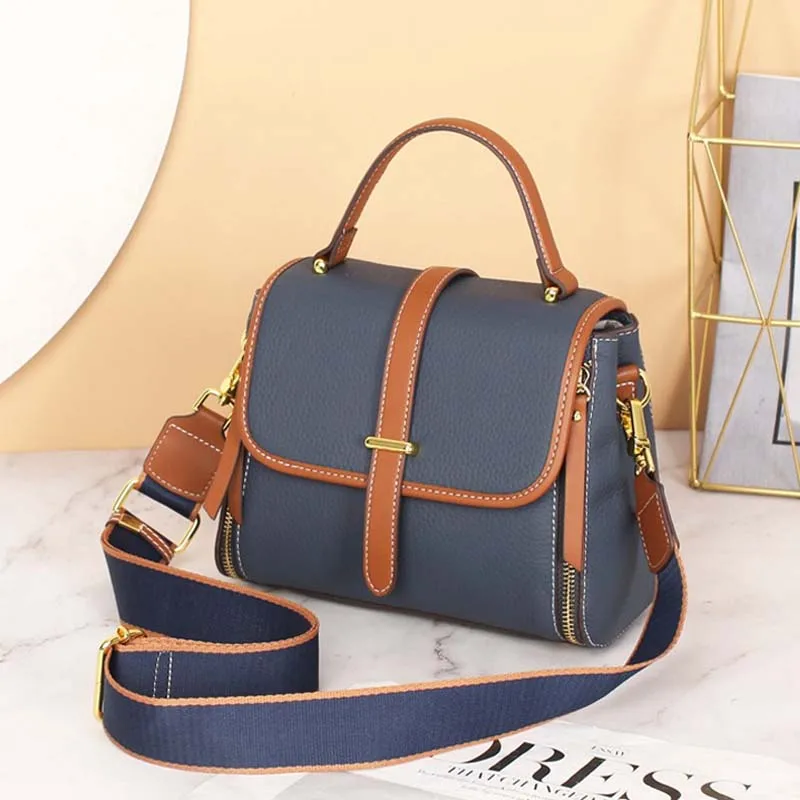 

Leather HandBag Messenger Bag luxury HandBag 2023 New Trend Small Square Bag All-Match Casual shoulder bag designer handbag