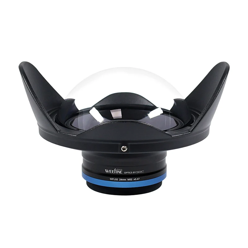 Weefine Wfl02 Fisheyes Широкий формат преобразования влажных линз M52 24 мм нить Olympus Tg6 Tg5