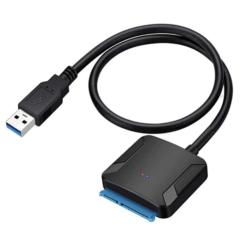 

Адаптер USB 3,0-SATA для драйверов 2,5 3,5 дюйма SSD Plug Play с SATA на USB (адаптер питания в комплект не входит)