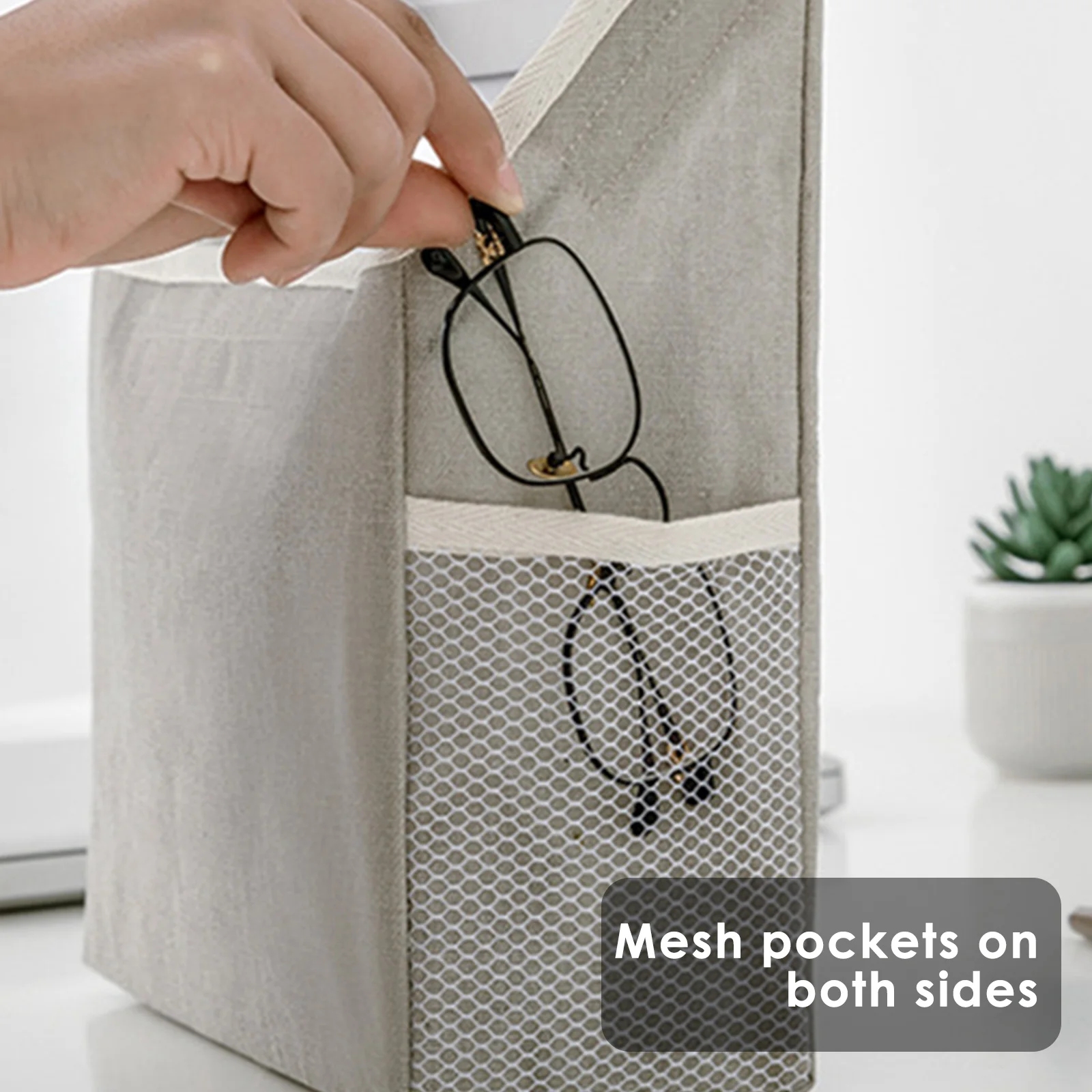 Настенные сумки для хранения настольный органайзер корзина из хлопка и льна