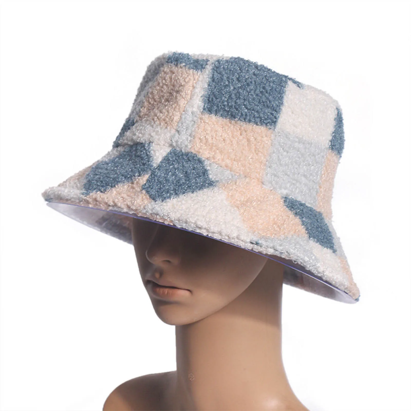 

New Fashion Women's Tie-dye Plus Velvet Thick Windproof Fisherman Hat Warm Basin Hat New Casual Caps Sombrero