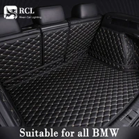 leather fully surrounded trunk mat waterproof non slip anti dirty tail trunk protector cushion all weather guard xpe pad for bmw