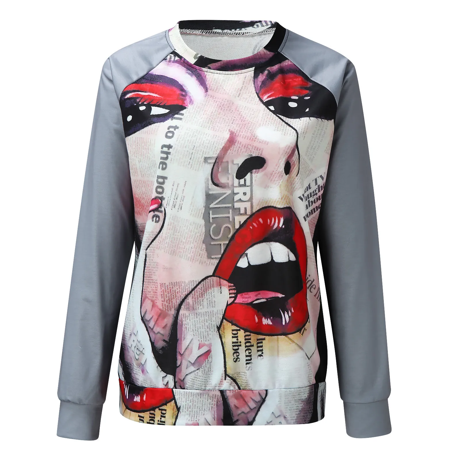 57# Plus Size Hoodies Women's Fashion Casual Print Sweatshirt Loose Sports Tops Pullover Sweatshirt Sudaderas Con Capucha