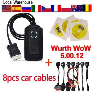 wow wurth 5 00 12 code readers v5 00 8 r2 snooper keygen car diagnostic tools obd2 scanner cars trucks eu warehouse scanning free global shipping