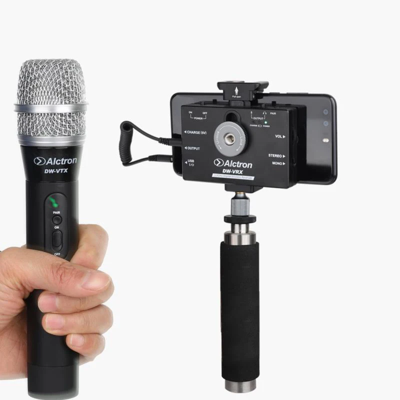 Беспроводная система приемника/передатчика Alctron DW-V для записи интервью со