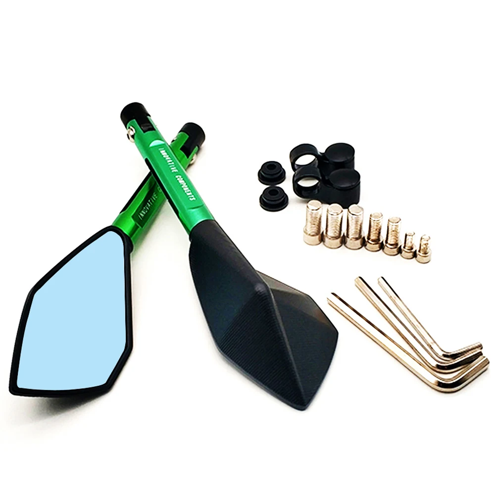 Синие антибликовые зеркала заднего вида на руль мотоцикла 2020 задний козырек для