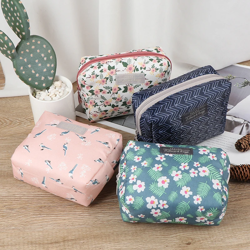 Милая Цветочная косметичка органайзер для путешествий портативная набор