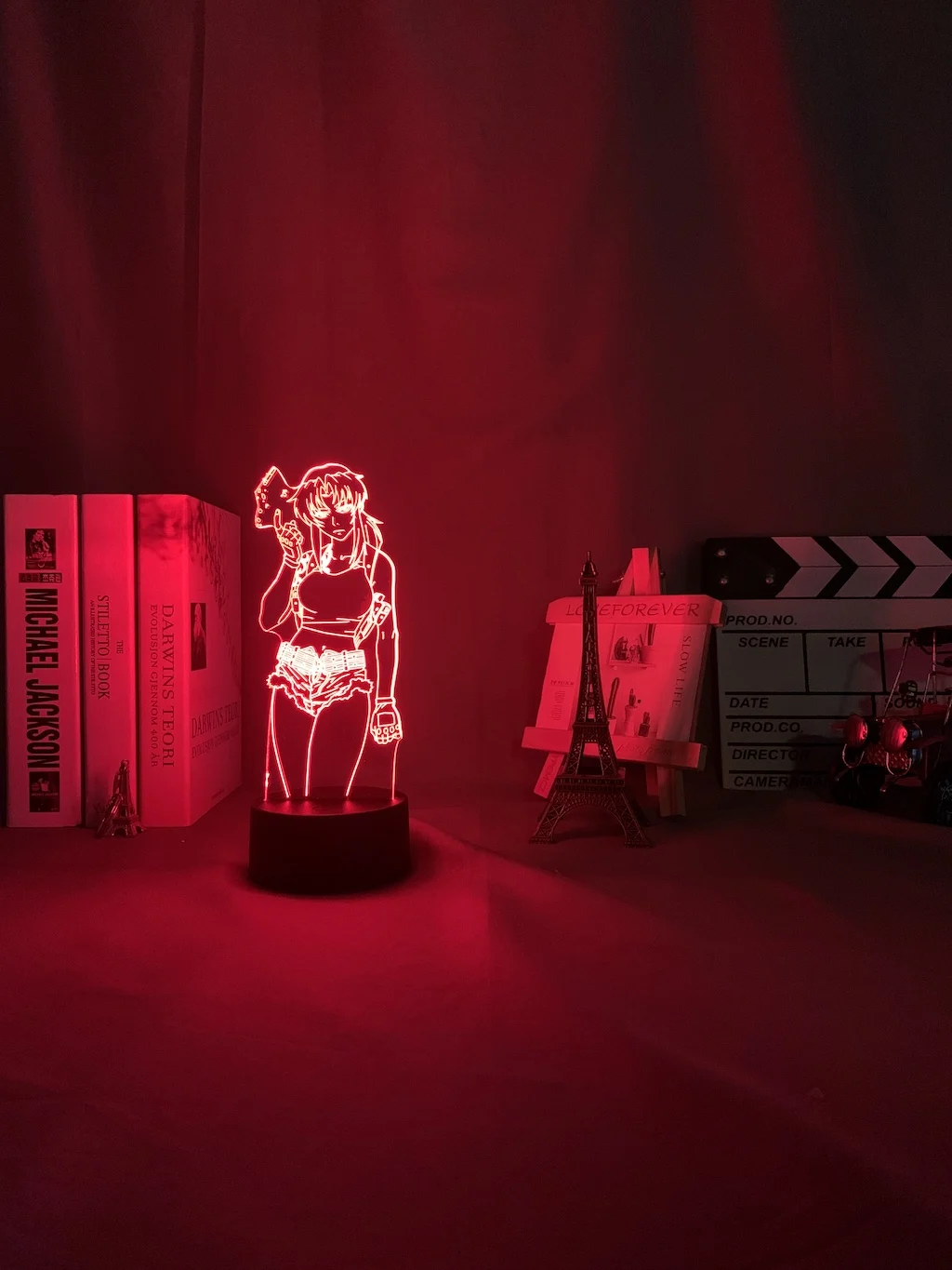 

Anime 3D Lamp Black Lagoon Revy Led Night Light for Bedroom Decor Colorful Nightlight Gift