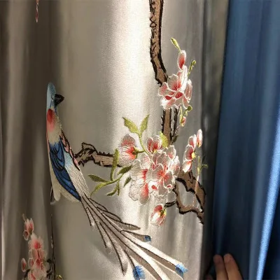 Новые роскошные китайские высокоточные шторы с вышивкой занавески для гостиной