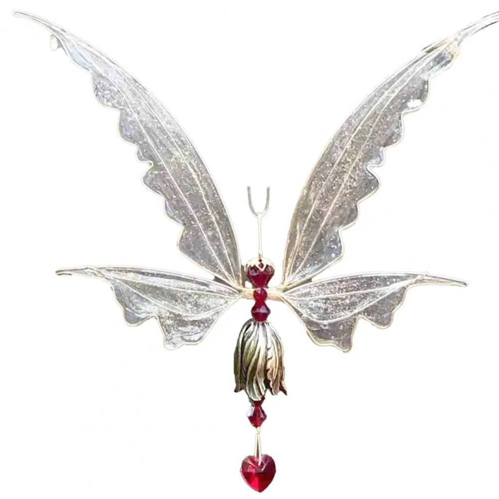 

Creative Wind Chime Epoxy Fairy Angel Wing Butterfly Flying Bird Wind Chime Home Window Decoration