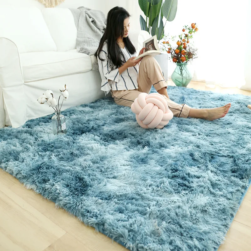 

6 Color Parlor Area Rugs Coffee Table Large Size Antiskid Mat Long Plush Bedroom Carpets Room Living Textile Home For Rug Soft