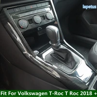 interior accessories fit for volkswagen t roc t roc 2018 2022 central control stalls gear shift box decoration cover trim