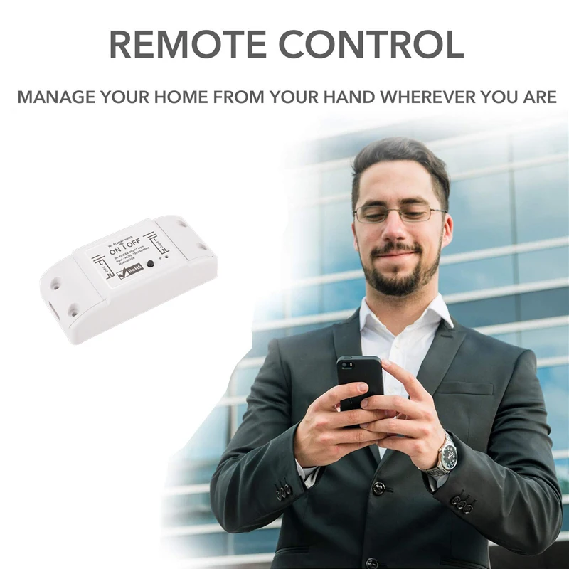 

Tuya WiFi Smart Light Switch Module Smart Life APP Wireless Remote Timing DIY Switch Breaker Voice Control With Alexa Google