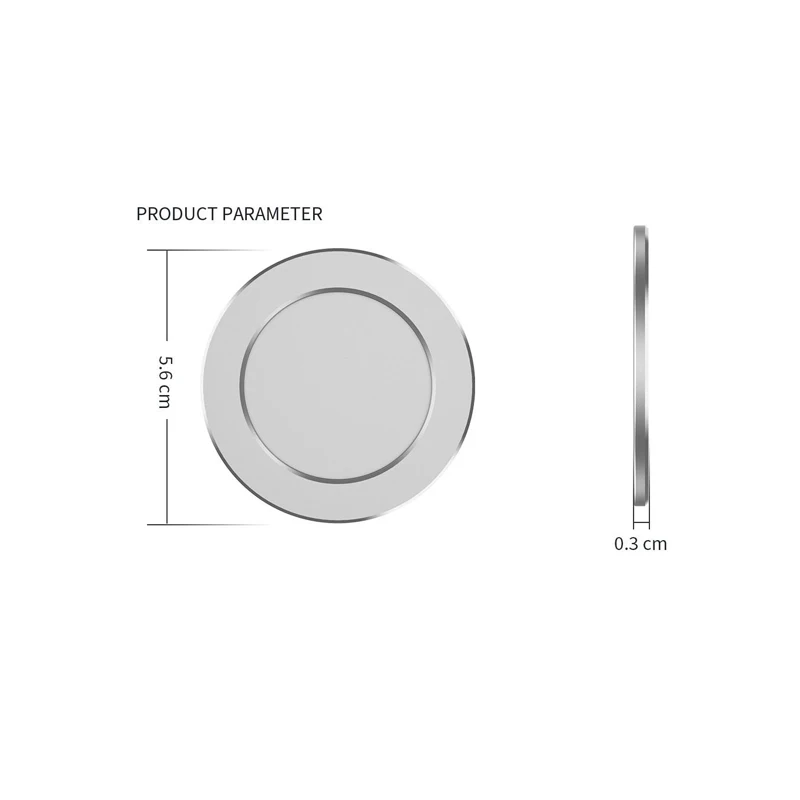 

HOT Sale 1PC Magnetic Base For iPhone 12 pro max 12 pro mini Socket Pad for Magsafe without Finger Grip Phone Ring Airbag Holder