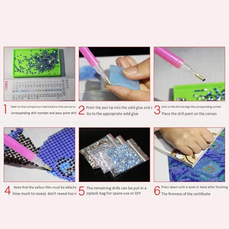 

Diamond DIY 5D Diamond Painting Embroidery Cross Crafts Stitch Kit Home Decor Landscape Five-Part Diamond Drawing Art