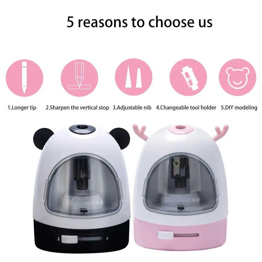 Электрическая автоматическая точилка для карандашей милый мультяшный карандаш