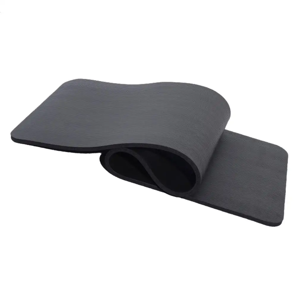 

15mm Thick Pilates Gymnastics mat NBR Pure Color Anti-skid Yoga Mat 183x61x1.5cm Black Pilates Gymnastics mat