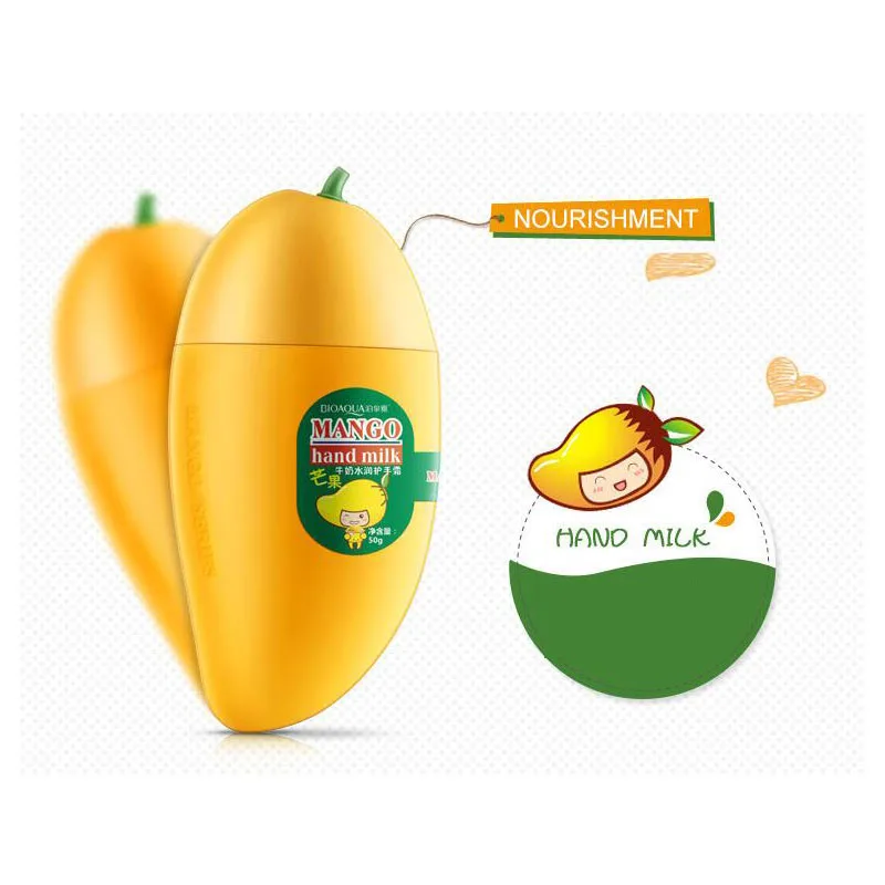 Увлажняющий увлажняющий крем для рук BIOAQUA фрукты груша лимон персик манго банан