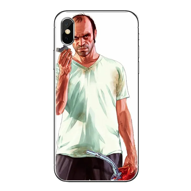 Для Xiaomi Redmi 4A S2 Note 3 3S 4 4X5 Plus 6 7 6A Pro Pocophone F1 GTA San Andreas Grand Theft Auto 5 V TPU прозрачные чехлы |