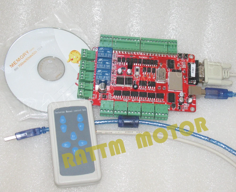 4 оси набор контроллеров CNC USBCNC коммутационная плата с FMD2740C 12 48V/DC 4A Драйвер