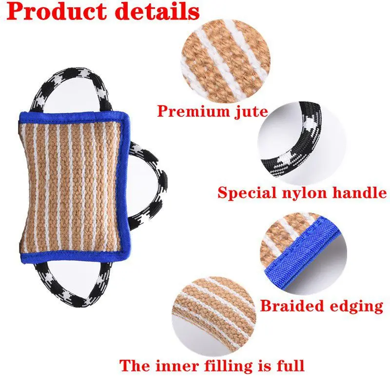 Precio Interactivo Entrenamiento, Perro Muerde Almohada Engrosada De Tres-anillo Grueso Cáñamo Resistente A Mordeduras Y Morder La Almohada Artículos De Entrenamiento Para Perros