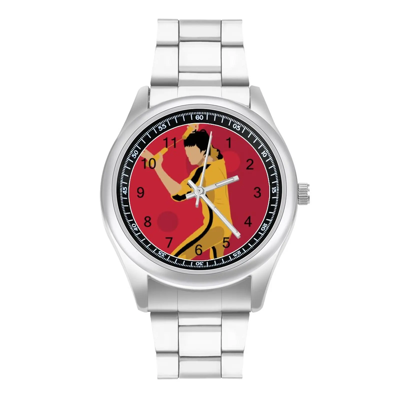 Кварцевые наручные часы Брюса Ли, прочные наручные часы, стальной дизайн, оптовая продажа, наручные часы для пар