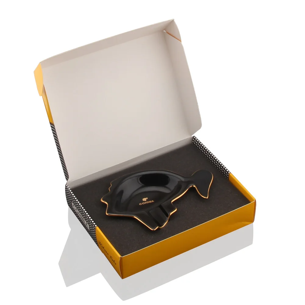 Металлическая Пепельница керамические Крутые гаджеты 1 держатель для сигары