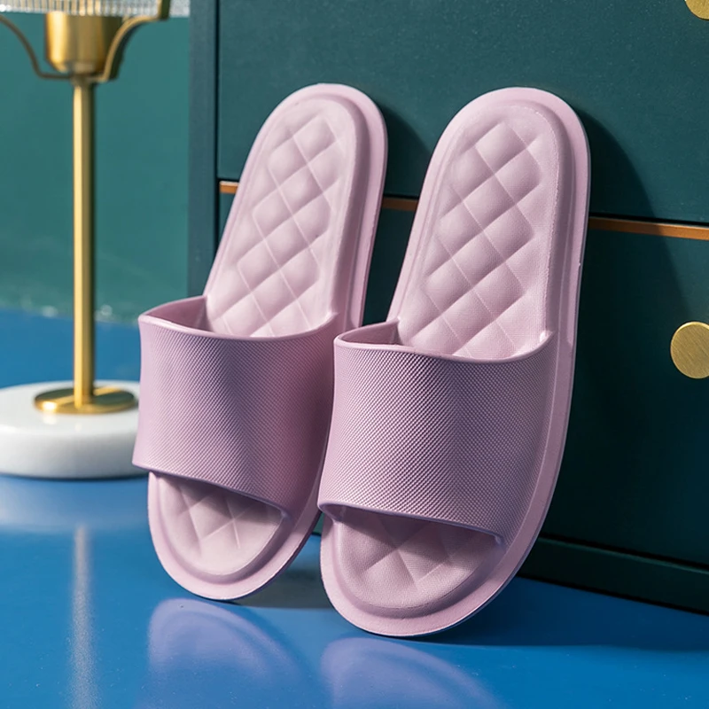 

Bathroom Shower Slippers Men Summer Soft Sole High Quality Beach Casual Shoes Couple Indoor Home House Sandals Women Slipper